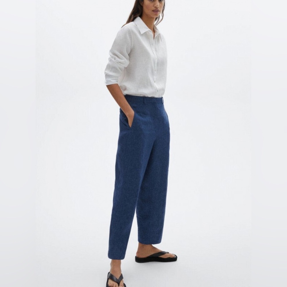 Massimo Dutti 100% Linen Trousers